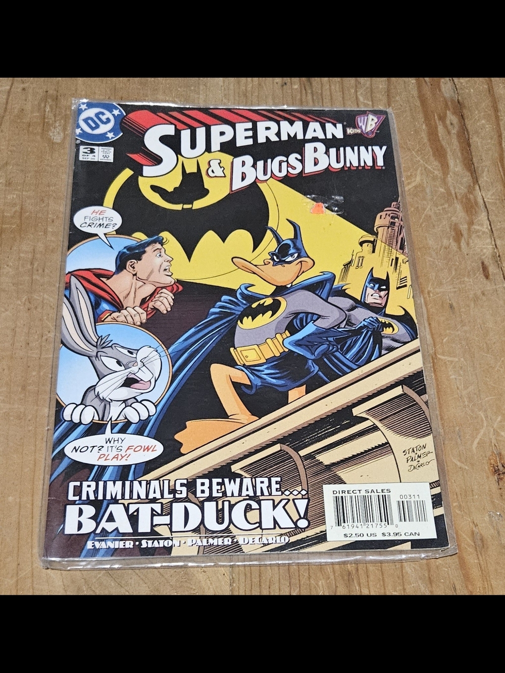 DC Comics Superman & Bugs Bunny #3 Superman Bugs Bunny Bat-Duck 2000 Comic Book